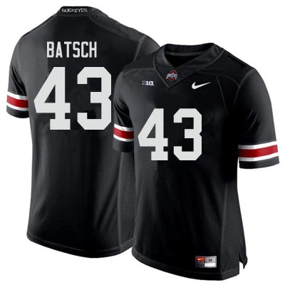 NCAA Ohio State Buckeyes Men's #43 Ryan Batsch Black Nike Football College Jersey UND7145CB